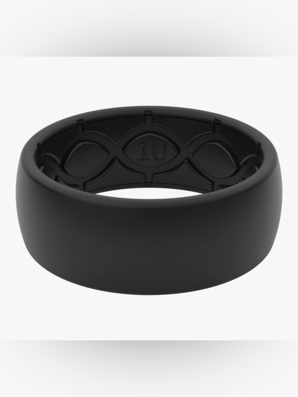 Groove Life Solid Silicone Ring - Breathable Rubber Wedding Ring Sz 14